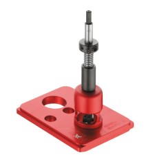 Drill Guide Häfele Red Jig for Minifix 15 Cabinet Connector For precise drilling for the Minifix 15 system