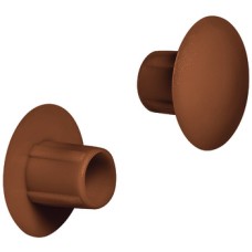 Cover Cap for Blind Holes Ø 5 mm Plastic For push fitting Fawn brown RAL 8007