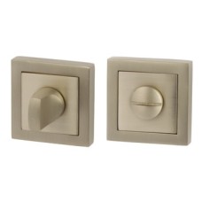 WC Release and Inside Turn 51 x 51 mm Square Profile Rose Zinc Alloy Emergency release and inside turn Satin nickel