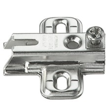 Mounting Plate Super Compact Cruciform One Part Plate for Grass Slide On System Hinges Height 0 mm Hospa screw fixing