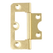 Flush Hinge Steel 105 Length x width: 60 x 26 mm flap thickness 1.2 mm electro brassed
