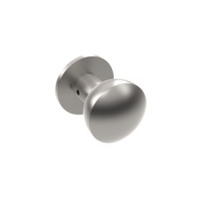 Door Knob on Round Roses Ø 48 mm Grade 316 Stainless Steel Polished stainless steel