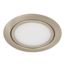 LED Downlight 12 V Rated IP 20 2.4 W Loox Compatible Brushed nickel plated finish light colour 6500 K