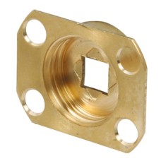 Fixed Dead Mount for 8 mm Square Spindle to Fix Dead Pairs of Levers/Knobs Self colour brass