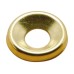 Washers Screw Cup Size No. 8 depth Ø 13.5 x 2.5 x hole Ø 5.3 mm brass plated