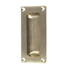 Flush Pull Handle 42 x 90 mm Brass or Zinc Alloy Suitable for timber sliding doors Satin nickel plated zinc alloy