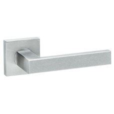 Lever Handles on Square Roses 304 Stainless Steel Metro Startec Satin