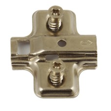 Mounting Plate for Häfele Click On Concealed Hinges One Part Plate Height 0 mm Pre-mounted euro screw fixing