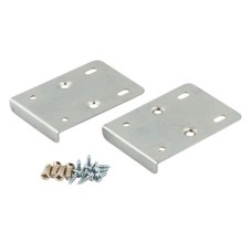 Cabinet Repair Plates for Mounting Hinge Plates with Pre-Mounted Euro Screws Bright zinc plated