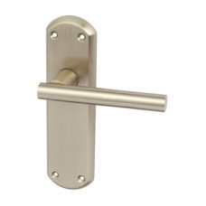Lever Handles on Backplates for Latch Zinc Alloy Varthen Designed for interior doors Polished chrome