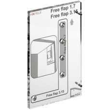 Drilling Jig for Free Flap Fitting For pre-drilling the cabinet side panels For Free Flap fittings only