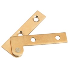 Corner Pivot Hinge 250° Without Stop Straight Outer Knuckle Brass Length 50 mm