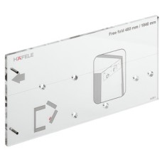 Drilling Jig for Cabinet Side Components for pilot drilling of the cabinet side components For Free Fold fittings only