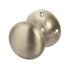 Rim Knob Set Mushroom on Round Roses Brass or Zinc Alloy Polished brass