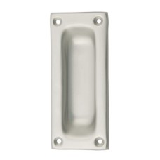Flush Pull Handle 40 x 90 mm Aluminium Suitable for timber sliding doors Satin anodised