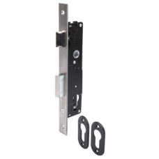 Sashlock Case Mortice Cylinder Narrow Stile Steel Stainless Steel and Brass Backset 20 mm case size 36 mm satin stainless steel