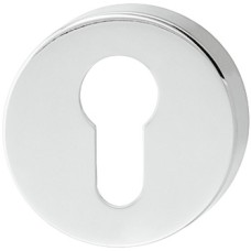 Escutcheon Euro Profile Ø 53 mm Stainless Steel Polished