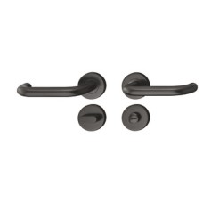 Lever Handle Set Grade 304 Stainless Steel HL04 Häfele Graphite black With WC/emergency release and inside turn