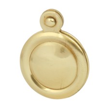 Escutcheons Covered Standard Keyway Face Fixing Brass Polished