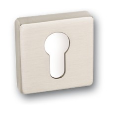 Escutcheons for Euro Profile Cylinder Square 52 x 52 mm Zinc Alloy RO11 Brushed black nickel