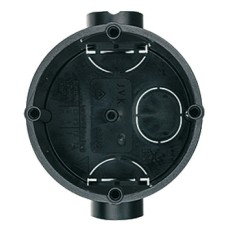 Wall Box Depth 47 mm Plastic for Wall Terminal Black