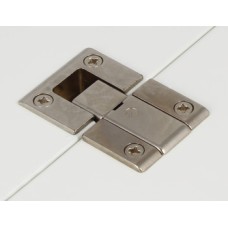 Flap Hinge Set 90° for Flaps or Lid Stays Kimana Nickel plated steel