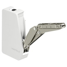 Single Door Flap Fitting Complete Set Free Flap 1.7 107° opening angle Model A white RAL 9003 cover caps