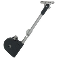 Lid Stay with Quick Mounting Angled Foot for Wooden Flaps Opening angle 90° Black housing
