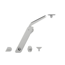 Single Door Flap Fitting Individual Set for One-Sided Application Free Flap H 1.5 Plastic with metal support arm version Model D right mounting grey finish