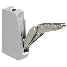 Single Door Flap Fitting Complete Set Free Flap 1.7 107° opening angle Model A grey RAL 7035 cover caps