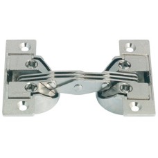 Mitred flap hinge GS 45 mitre cut 45° Opening angle 90° nickel plated zinc alloy/steel