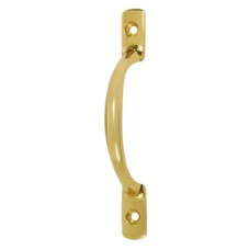 Window Pull Handle Sash Traditional Brass Length 102 mm polished brass