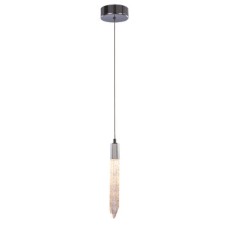 LED Ceiling Pendant Adjustable Rated IP20 1 Light Shard Mains voltage Polished chrome finish