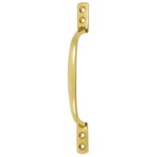 Window Pull Handle Sash Traditional Brass Length 152 mm polished brass