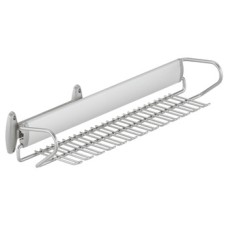 Tie and Belt Rack Pull Out Side Mounted for Dream Range Vibo Silver epoxy coated steel Silver fittings silver rack