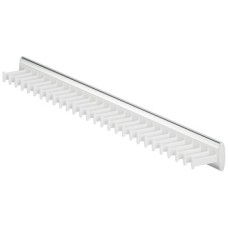 Tie Rack for 28 Ties Aluminium rail with plastic rack Black hooks