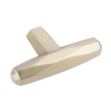 T Knob Zinc Alloy 64 x 37 mm St. Vincent Golden champagne