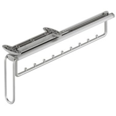 Clothes Hanger Rail Pull Out Undermounted for Dream Range Vibo Silver epoxy coated steel Silver fitting silver rack