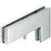 Patch Fitting Set Self closing with Side Panel and Bottom Pivot Startec For double action doors Matt stainless steel finish
