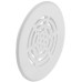 Ventilation Trim Harpoon-Type Fixing for Press Fittings Ø 50 mm Plastic White finish