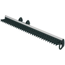 Pull Out Tie Rack Depth 505-520 mm Aluminium rail with plastic rack Black rack
