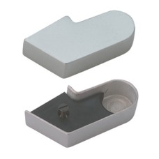 Cover Cap for Single Action Top Centre Aluminium Geze Satin stainless steel