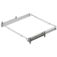 Pull Out Wardrobe Frame Adjustable for Dream Range Vibo Silver epoxy coated alumimium Installed width 410-500 mm total basket width 330-470 mm