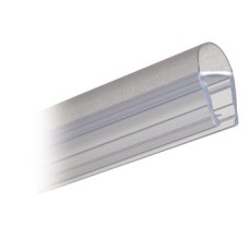 Shower Seal Bulb Seal Length 2010 mm Suitable for toughened glass doors 6-8 mm thick Transparent PVC finish