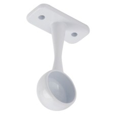 Rail End Bracket Ø 19 mm Zinc Alloy White finish