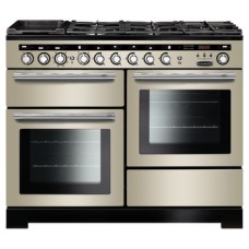 Range Cooker Dual Fuel 1100 mm Rangemaster Encore Deluxe 110 Ivory with chrome trim - EDL110DFFIV/C