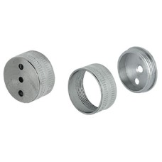 Rail End Support for use with Ø 25 mm Wardrobe Rails Brass Nickel plated finish