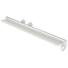 Pull Out Tie Rack Depth 505-520 mm Aluminium rail with plastic rack White rack