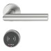 Door Terminal Set for Hotel Guest Room Doors DT 710 Dialock L-shaped lever handle satin stainless steel