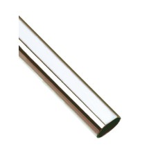 Wardrobe Rail Length 3000mm Height 30 mm Width 15 mm Wall thickness 0.6 mm Chrome-plated finish (Altenative for 801.09-0001)